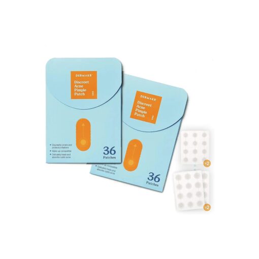 Discreet Acne Pimple Patch | Spot Cover & Treatment Solution Cystic Acne & Pimple | Hydrocolloid Facial Stickers | Waterproof Patches Invisibly Cover Pimples ( 2packs )