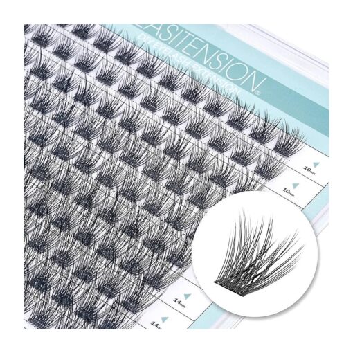 DIY Eyelash Extension Lash Clusters 120 Clusters False Eyelash 3D Effect Individual Natural Lashes Set at Home Eyelash Extension Kit Lashes Pack Volume Mixed