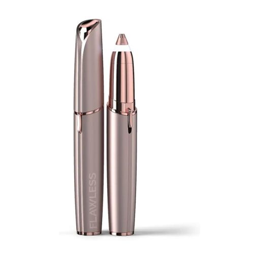 Finishing Touch Flawless Brows Eyebrow Hair Remover Electric Razor for Women with LED Light for Instant and Painless Hair Removal