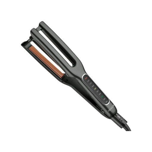 Revlon Double Straight Copper Ceramic Dual Plate Hair Straightener | Faster Styling and Reduced Damage