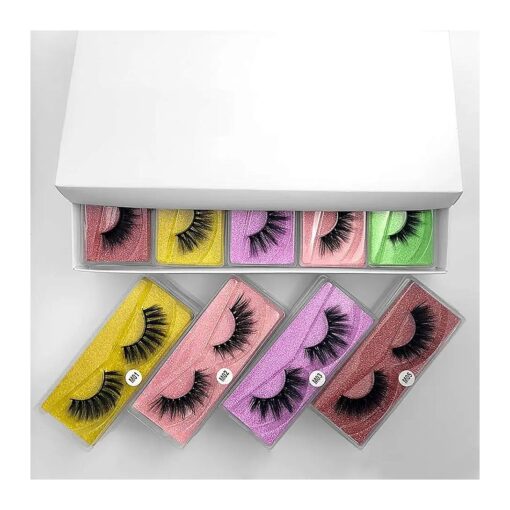 HBZGTLAD Wholesale Eyelashes 10/20/30/40/50/100 Pairs Faux 3D Mink Lashes Natural False Eyelashes Makeup Cilios Thick Mink Eyelashes In ( mix 50pair )