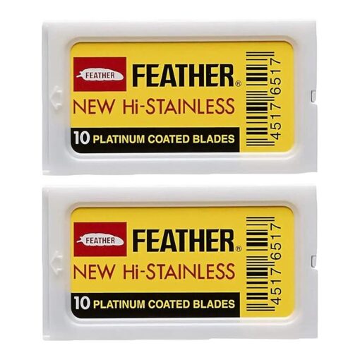 Feather Double Edge Safety Razor Blades 20 Count