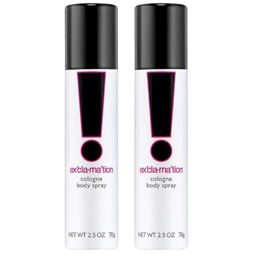 Exclamation B & W Women 'S Body Spray 75Ml, 2.25 Fl Oz ( Pack of 2 )