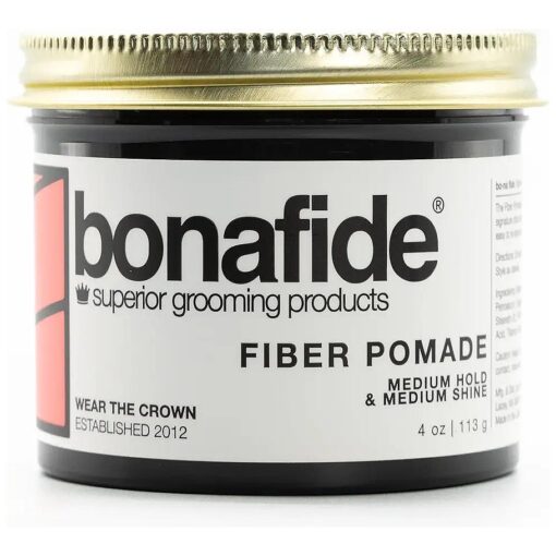 Fiber Pomade 4 oz, | Medium Shine & Control for Messy Texture | Easy to Wash Out