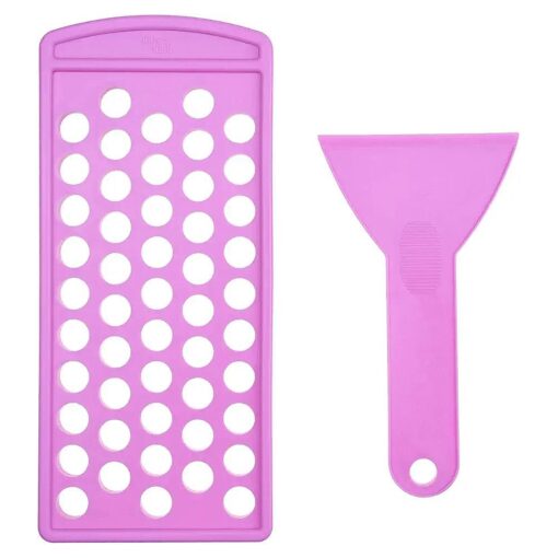 Lip Balm Filling Tray and Spatula Set - For 15mm Lip Balm Tubes ONLY - Instantly Fills 50 Standard 3/16 oz ( 5.5ML ) with 15mm width Tubes