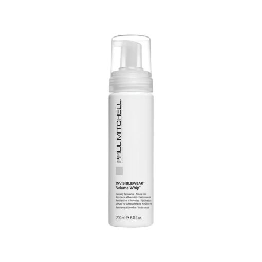 Paul Mitchell Invisiblewear Volume Whip Styling Foam, Humidity Resistance, Natural Hold, For Fine Hair, 6.8 fl, oz .