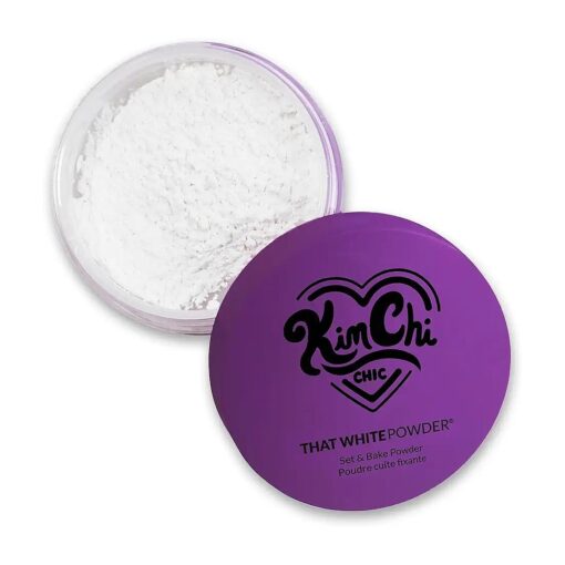 KimChi Chic Beauty That White Powder, Mattifying Makeup Setting Powder for All Skin Types, Long-Lasting Face Powder Helps Minimize the Appearance of Fine Lines