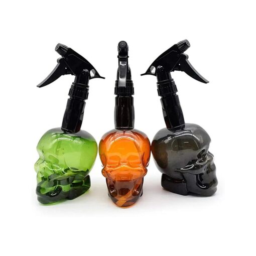 Three empty spray bottles 200ml/7oz fine mist spray retro skeleton design plastic refillable spray spray bottle