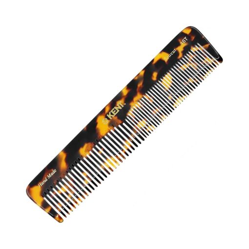 Kent 16T Fine Tooth Comb and Wide Tooth Comb Handmade Styling Comb - Beard Comb and Hair Comb, Mens Hair Comb, Mustache Comb, and Comb for Women - Hair Styling and Detangling Comb Detangler Comb