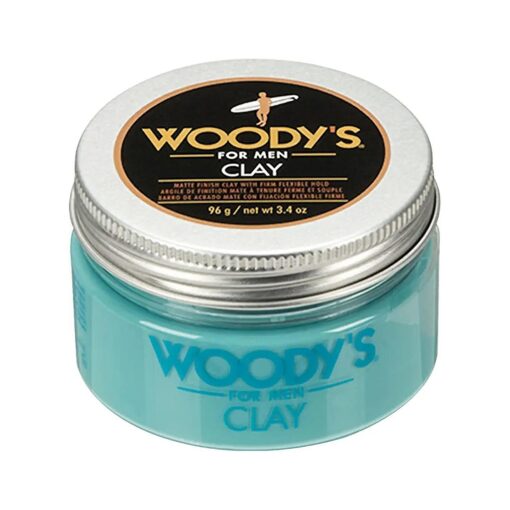 Woody 's Clay for Men, Matte Finish with Firm and Flexible Hold, 3.4 oz, 1-pc