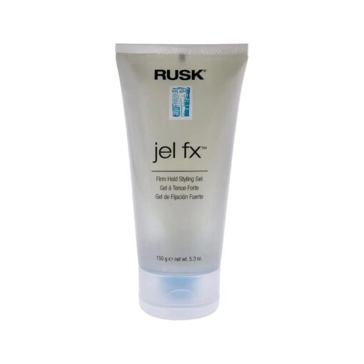 RUSK Designer Collection Jel Fx Firm Hold Styling Gel, 5.3 Oz, Medium to Firm-Hold, Used for Slicking, Molding, or Blow-Drying without Flaking, Full-Body Style