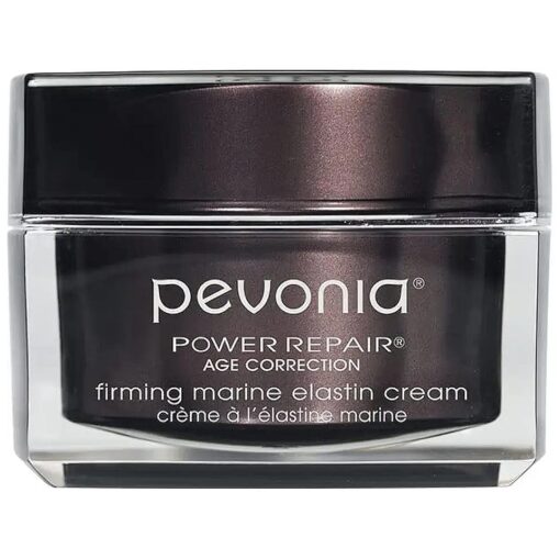 Pevonia Power Repair Age Correction Firming Marine Elastin Cream - Anti Aging Face Cream Skin Serum - Wrinkle Cream for Face - Deep Micro Pores Refine Facial Cream - 1.7 Oz Container