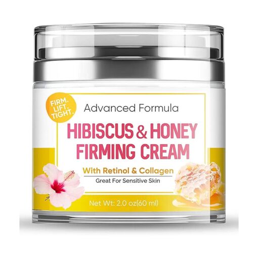 Hibiscus and Honey Firming Cream, Moisturizing and Hydrating Skin Tightening Cream, Fast Effectively Reduces Fine Lines Neck Firming Cream