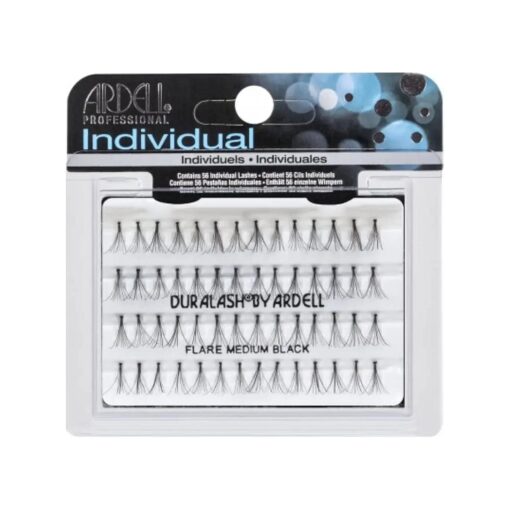 Ardell Professional Individual Duralash Flares, Medium Black 56 individual lashes ( Pack of 4 )