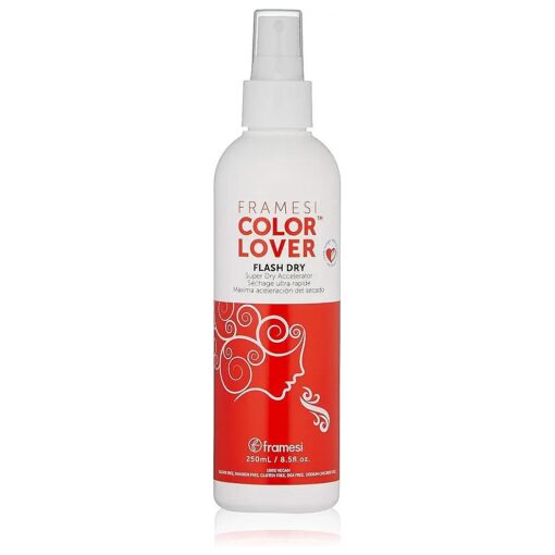 Color Lover Flash Dry Spray, 8.5 fl oz, Heat Protectant Spray for Hair, Blow Dry Accelerator, Quick Dry, Color Treated Hair