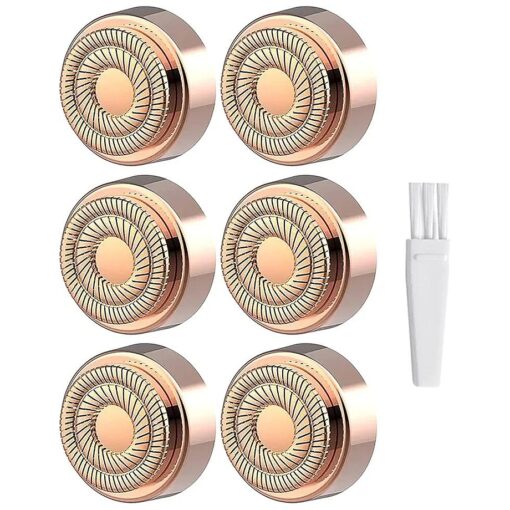 Facial Hair Remover Replacement Heads Generation 2 for Flawless Finishing Touch Hair Removal Tool for Women, As Seen On TV 18K Gold-Plated Gen 2 Double Haolo 6 Count