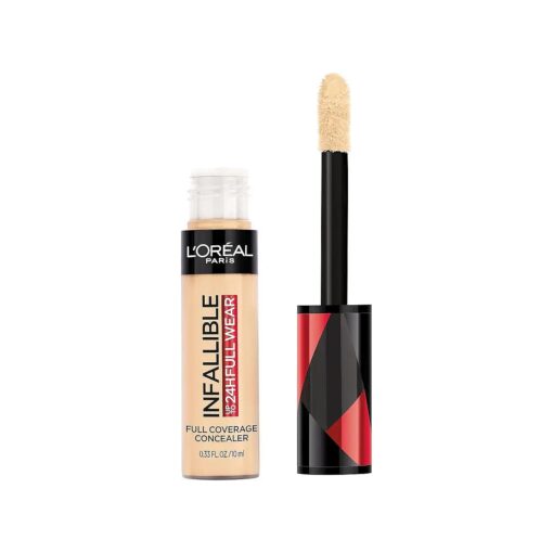 L'Oreal Paris Makeup Infallible Full Wear Waterproof Matte Concealer, Full Coverage, Cashmere, 0.33 fl, oz .