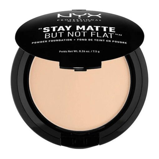 NYX PROFESSIONAL MAKEUP Stay Matte But Not Flat Powder Foundation, Nude Beige