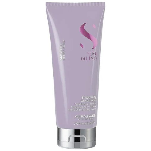 Alfaparf Milano Semi Di Lino Smooth Conditioner for Frizzy and Rebel Hair - All Soft Detangling Conditioner with Flax Seed for Humidity Control - Anti Frizz & Hair Straightening Treatment