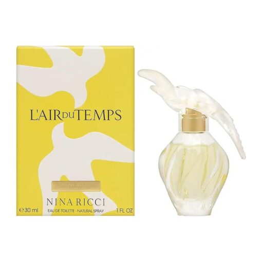 Nina Ricci L'Air Du Temps Perfume For Women - Floral Fragrance Mist - Opens With Notes Of Carnation And Aldehydes - Blended With Rose And Neroli - Long Lasting Scent - Eau De Toilette Spray - 1 Oz