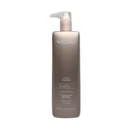 Tec Italy Lumina Shampoo for Blond and Gray Hair 1000ml/33.8oz