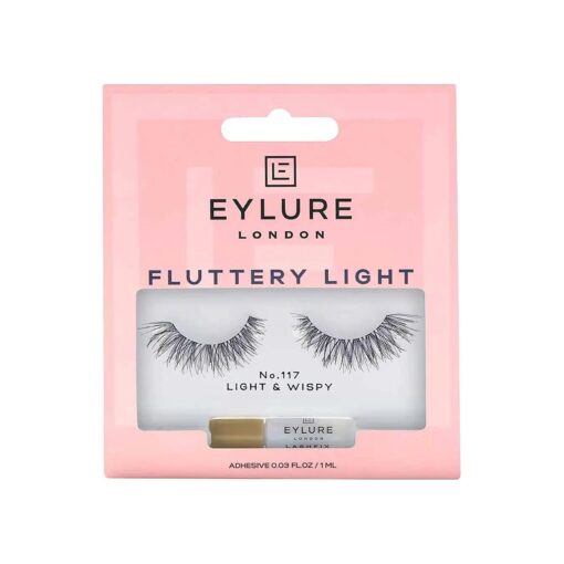 Eylure Texture False Lash, Style No, 117, Reusable, Adhesive Included, 1 Pair