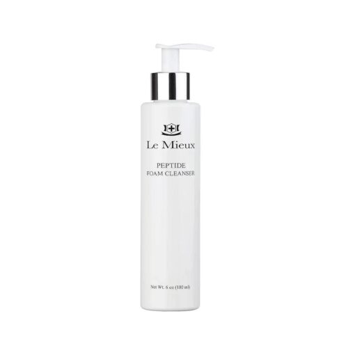 Le Mieux Peptide Foam Cleanser - Age Defying Face Wash with Marine Collagen & 3 Peptides for Glowing Skin, Foaming Cleanser for Dry Skin, No Parabens or Sulfates ( 6 oz / 180 ml )