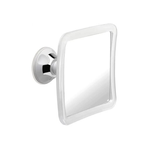 MIRRORVANA Fogless Shower Mirror for Shaving with Upgraded Suction, Anti Fog Shatterproof Surface and 360deg Swivel - 6.3" x 6.3"