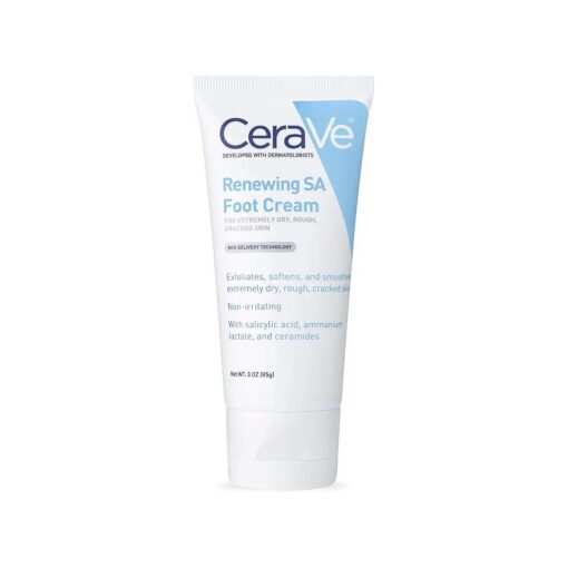 CeraVe Foot Cream with Salicylic Acid | 3 oz | Foot Cream for Dry Cracked ' | Fragrance Free