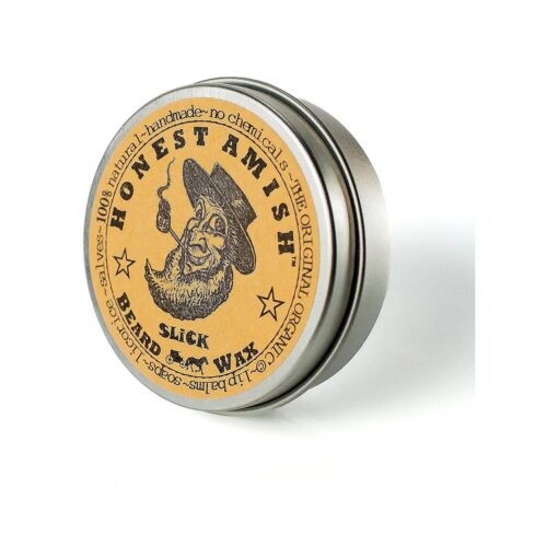 Honest Amish Slick Beard Wax - All Natural and Organic - 2 ounce