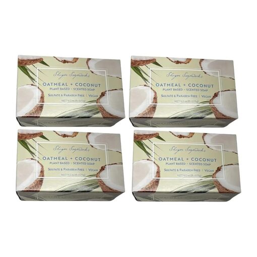 Shugar Soapworks Oatmeal & Coconut soap ( pack of 4 )