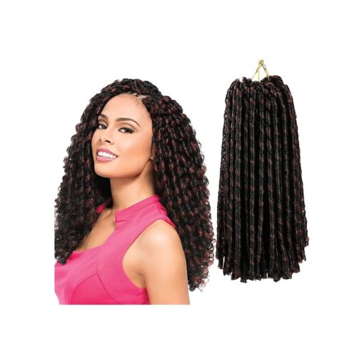 Urban Soft Dread Crochet Hair - 4 Packs Straight Faux Locs Crochet Hair Soft Dreadlocks Locs Crochet Soft Locs Faux Locs Braids 2 STYLE in ONE ( 4 Packs, # 1B-30 )