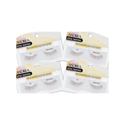 Andrea False Lashes Style 53 - Brown 4 pairs