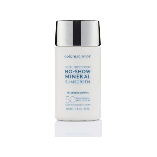 Total Protection No-Show Mineral Sunscreen SPF 50, 1.7oz, 100 % Invisible all-mineral sunscreen for all skin tones & types