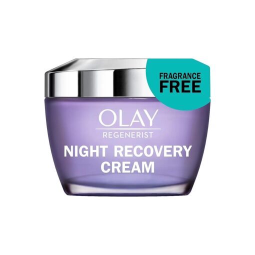 Olay Regenerist Night Recovery Cream Face Moisturizer, Fragrance Free, 1.7 oz