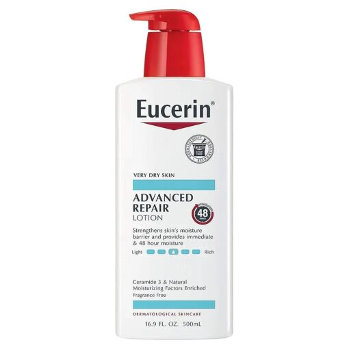 Eucerin Advanced Repair Lotion - Fragrance Free, Full Body Lotion for Very Dry Skin - 16.9 fl, oz, Pump Bottle