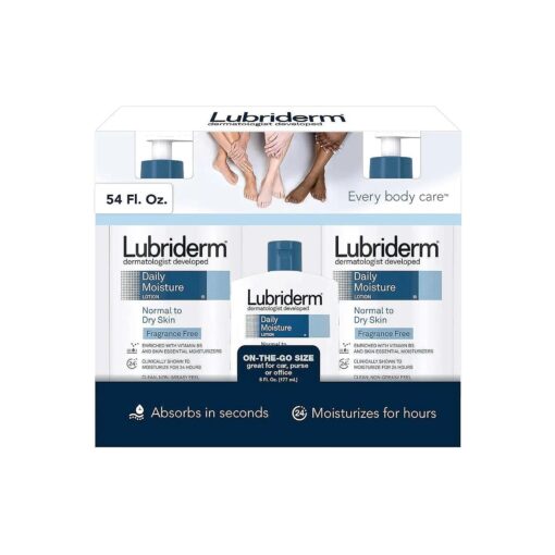 Lubriderm Daily Moisture Lotion Fragrance Free 3-pack