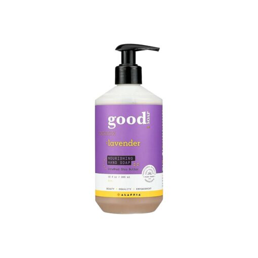 ALAFFIA Good Soap Lavender Hand Soap, 12 FZ