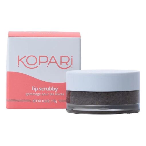 Kopari Coconut Lip Scrubby | Removes Dry Skin For Soft Lips | Volcanic Sand, Brown Sugar & Crushed Coconut Shells Hydrate Exfoliating Lip Scrub Exfoliator Moisturizer Organic Coconut Oil Vanilla Vegan