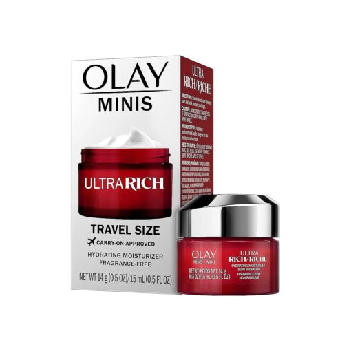 Olay Regenerist Ultra Rich Face Moisturizer, Fragrance-Free, Trial Size, 0.5 oz