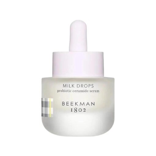 Beekman 1802 Milk Drops Ceramide Face Serum - Fragrance Free - Moisturizes & Boosts Radiance - With Goat Milk, Hyaluronic Acid & Natural AHAs and BHAs - Good for Sensitive Skin - Cruelty Free