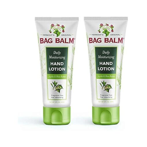 Bag Balm Vermont 's Original Hand & Body Lotion, Fragrance-Free, Non-Greasy, 3oz - 2 Pack