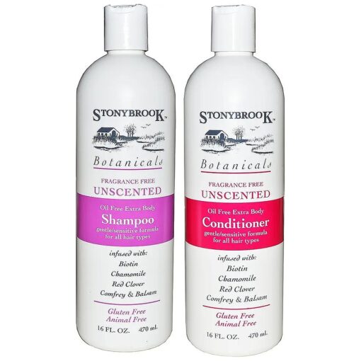 Botanicals Fragrance Free Unscented Shampoo and Conditioner Set