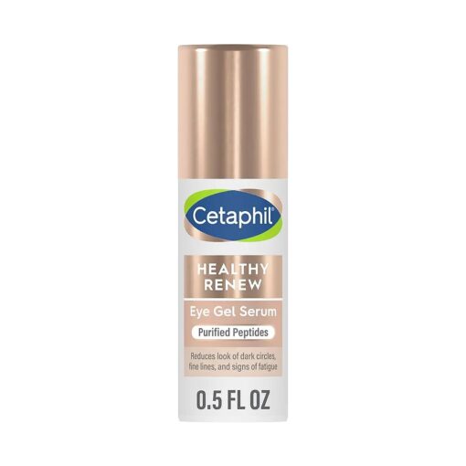 Cetaphil Hydrating Eye Gel Serum, 0.5 Oz - Reduces Dark Circles & Wrinkles, 24Hr Under Eye Cream, Retinol Alternative Peptide for Sensitive Skin