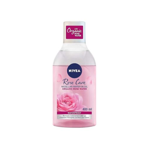 NIVEA Micellar Cleansing Water, Skin Breathe Rose MicellAIR, 400ml