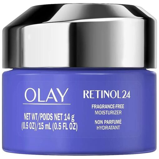 Olay Regenerist Retinol 24 + Peptide Night Face Moisturizer, Fragrance-Free, Trial Size 0.5 oz