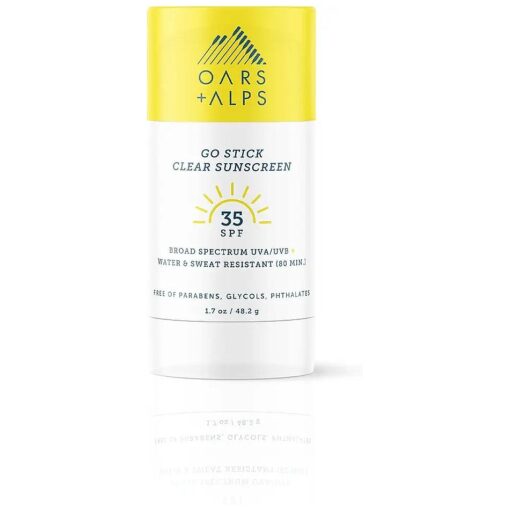 Oars + Alps Go Stick Clear SPF 35 Face Sunscreen, Skin Care Infused with Vitamin E and Antioxidants, Water and Sweat Resistant, TSA Friendly, 1.7 Oz, 1 Pack