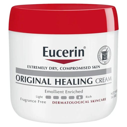 Eucerin Original Healing Cream - Fragrance Free, Rich Lotion for Extremely Dry Skin - 16 oz, Jar