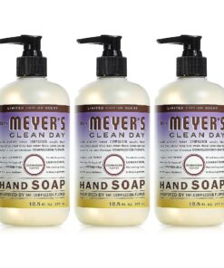 MRS. MEYER 'S CLEAN DAY Hand Soap, Made with Essential Oils, Biodegradable Formula, Compassion Flower, 12.5 fl, oz - Pack Of 3