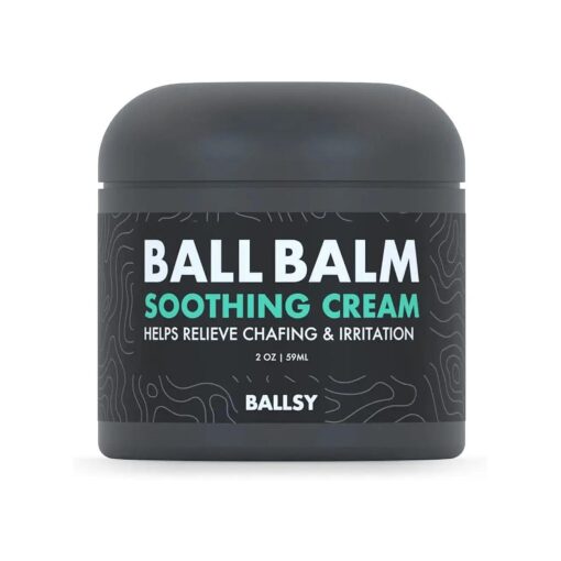 Ballsy Groin Balm Soothing Cream, Deep Hydration for Chafed, Dry, or Irritated Skin, for groin area, Convenient Size 2 oz, 2 Ounce ( Pack of 1 )